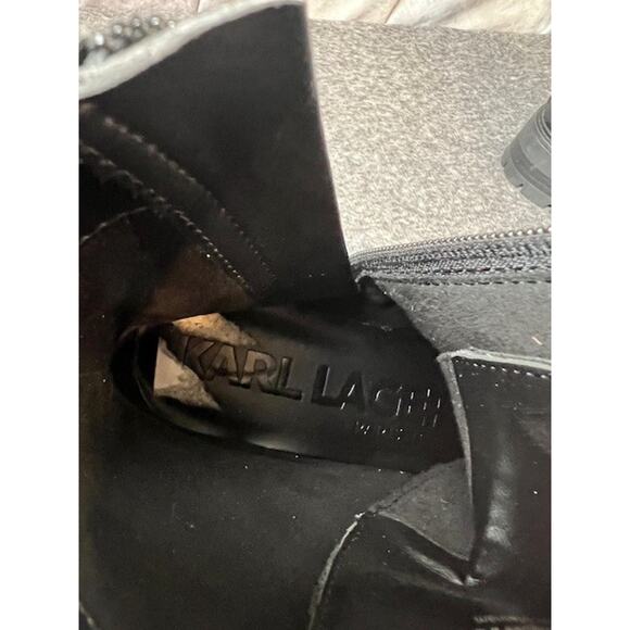 Karl Lagerfeld Paris Women's Everyday Cold Weather Mela Combat Boot 6.5 M - Picture 10 of 11